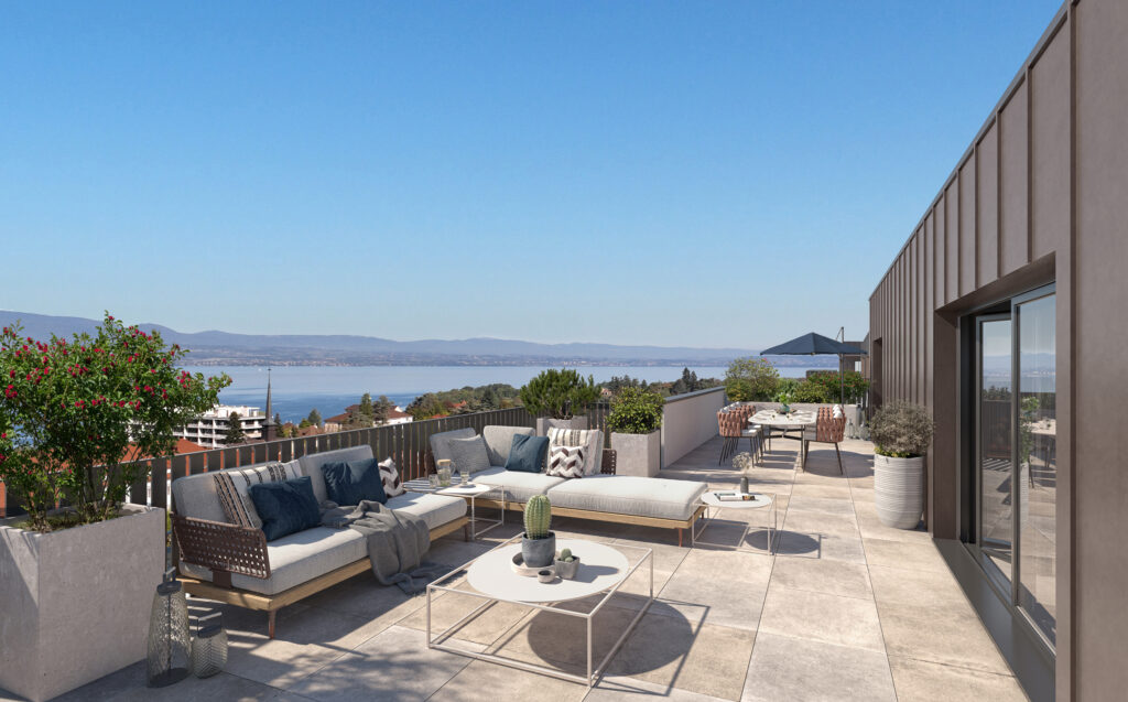 Le belvédère du léman à Thonon-les-Bains