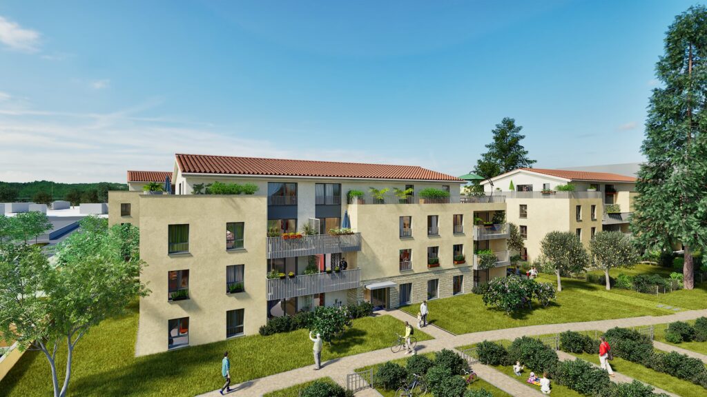 Les allées fleurie à Saint-Georges-de-Reneins