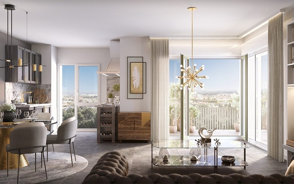 Huningue au pied du parc des eaux vives à Huningue