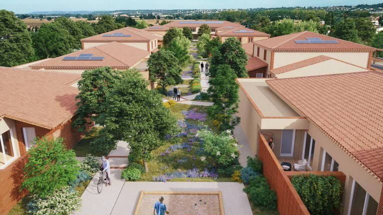 Toulouse au coeur du quartier pavillonnaire de Saint Simon à Toulouse