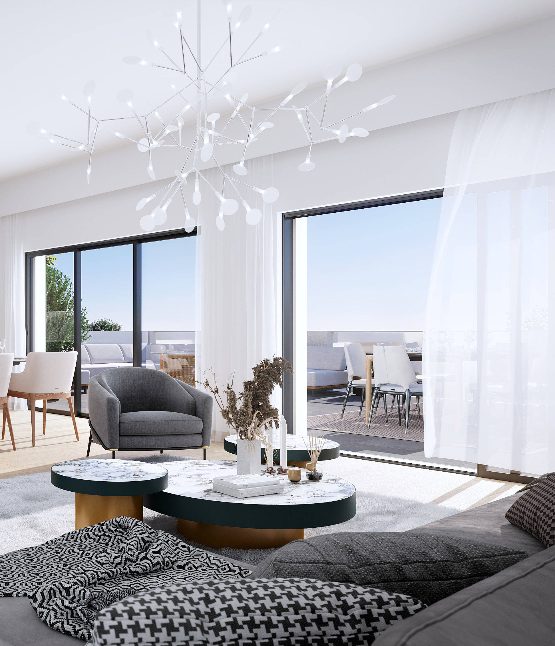 Evian-les-bains sur les hauteurs face au lac léman à Évian-les-Bains