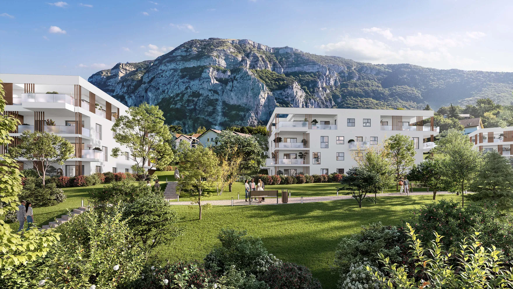 Collonges-sous-Salève dans un parc avec vues sur le lac Léman à Collonges-sous-Salève