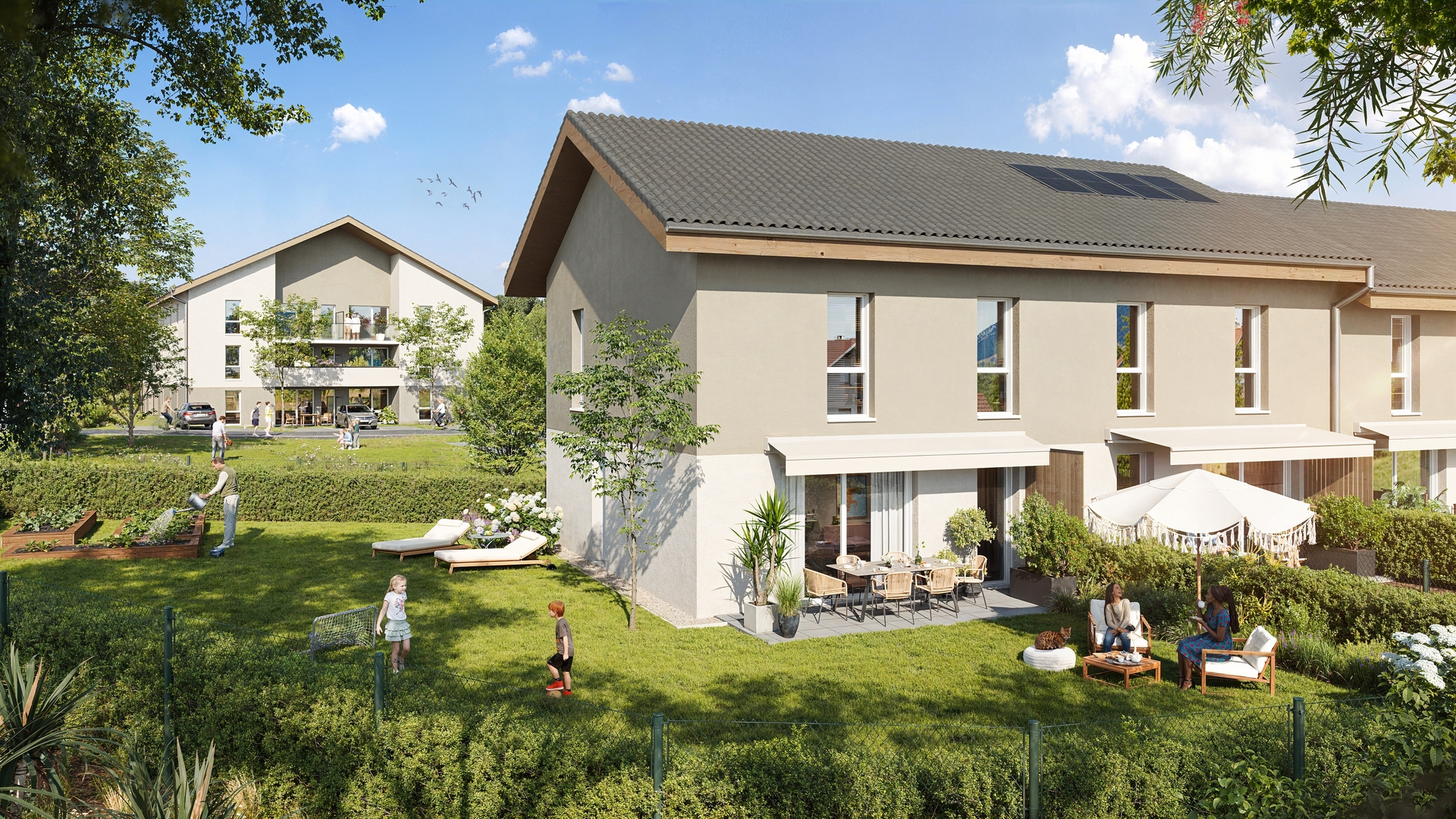 Le clos du chene les maisons à Entrelacs